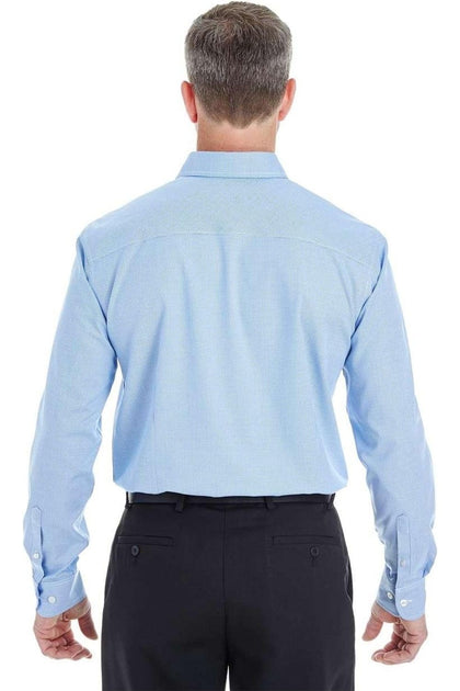 Devon & Jones Crown Collection Royal Dobby Dress Shirt Blue XXL 4