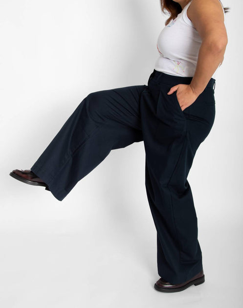 Thinking MU Pat Cotton Pants Bleu 44 4