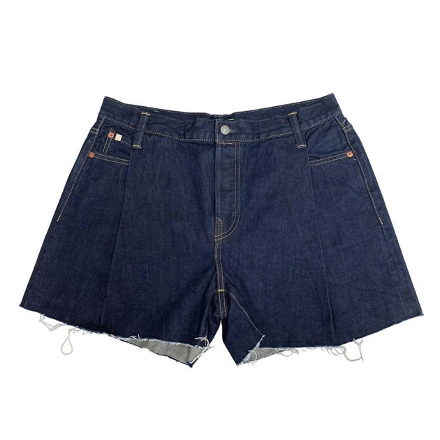 AE77 Women's Cotton Rough Hem Denim Shorts Blue US 4 2