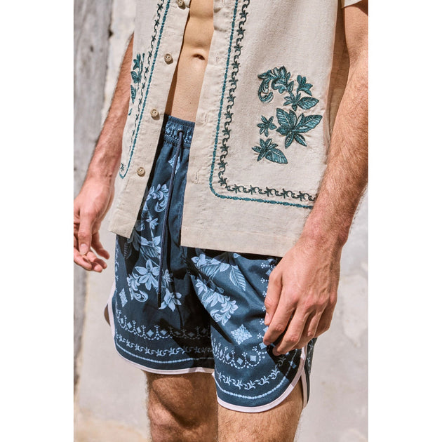 Agua Bendita Liam Swim Trunks Blue 36 3