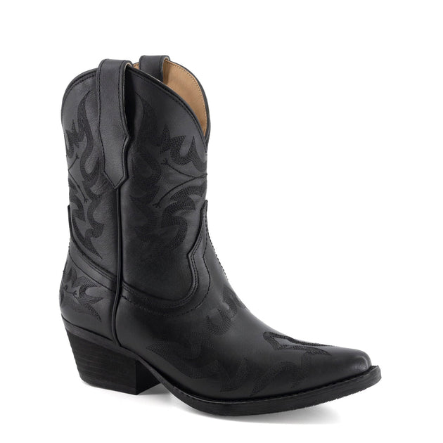 Forastero Western Leather Boots Black US 10 2