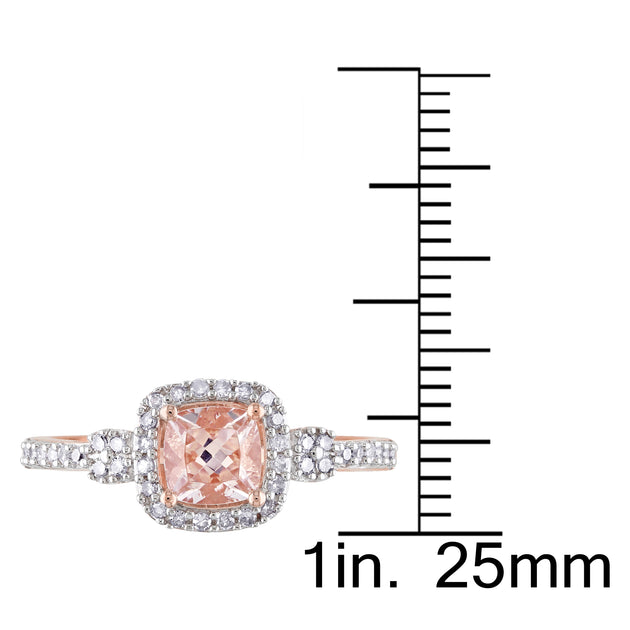 Mimi & Max Halo Ring Pink US 7.5 4