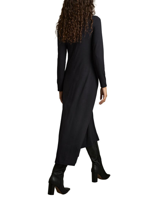 Reiss Ivy Ruched Midi Dress Black UK 8 3