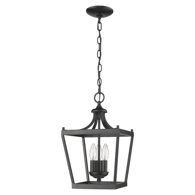 Hivvago Vintage Metal Tapered Hanging Light Black 2