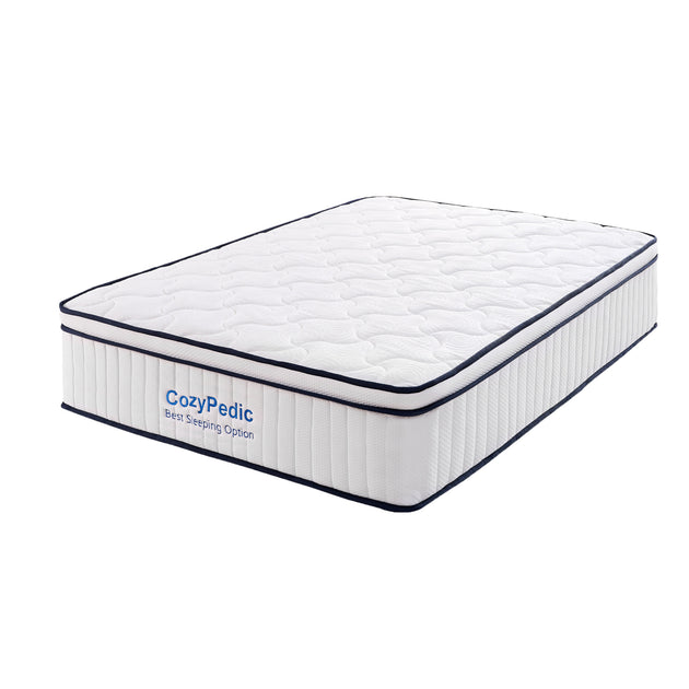GOODSILO Medium Firm Queen Memory Foam Mattress with Springs 2