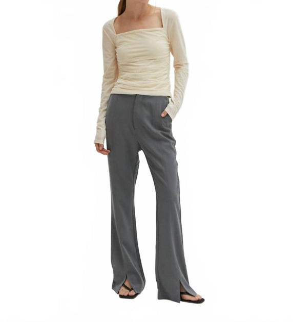 CRESCENT Noelle Flare Pants Green Large 4
