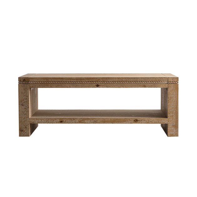 Streamdale Rustic 2-Tier Coffee Table Brown 4