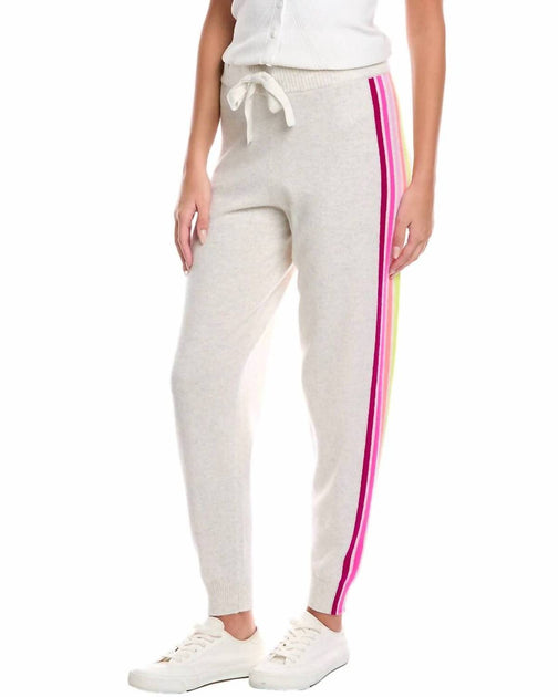 Brodie Cashmere Ramona Rainbow Jogger Grey Medium 2
