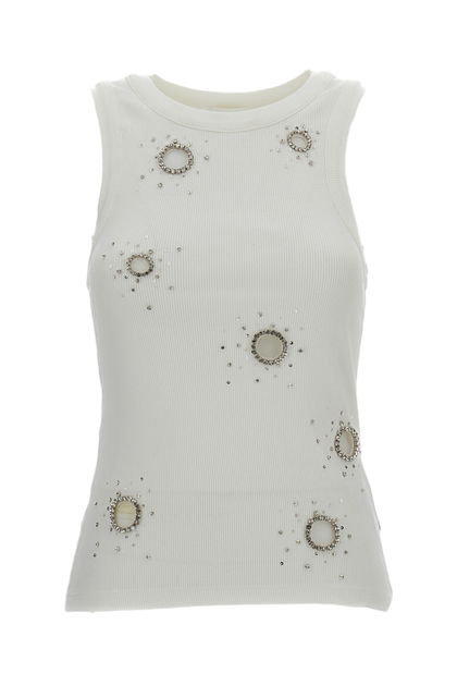 Des Phemmes Tailliertes Tank Top Weiß EU 44 2