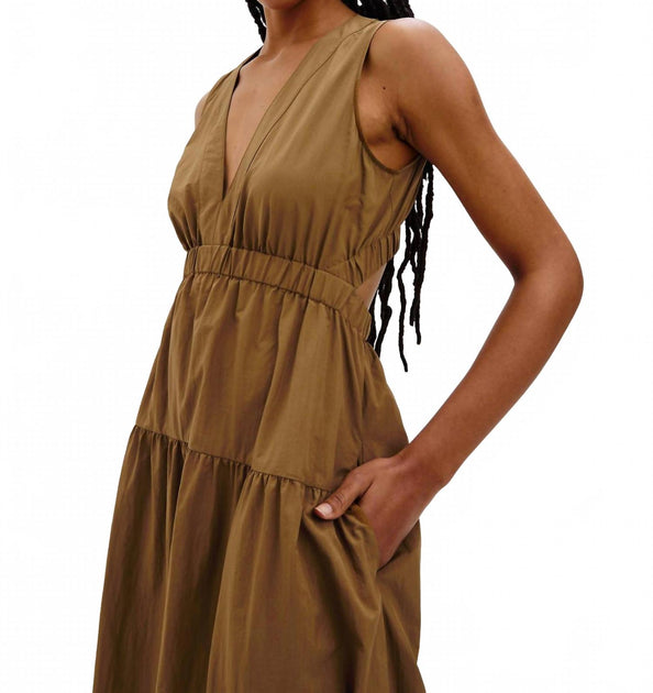 Rails Genevieve Maxi Dress Brown Medium 4
