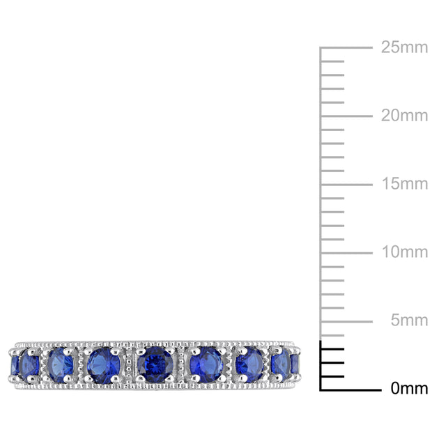 Mimi & Max Eternity Ring Blue US 8.5 4