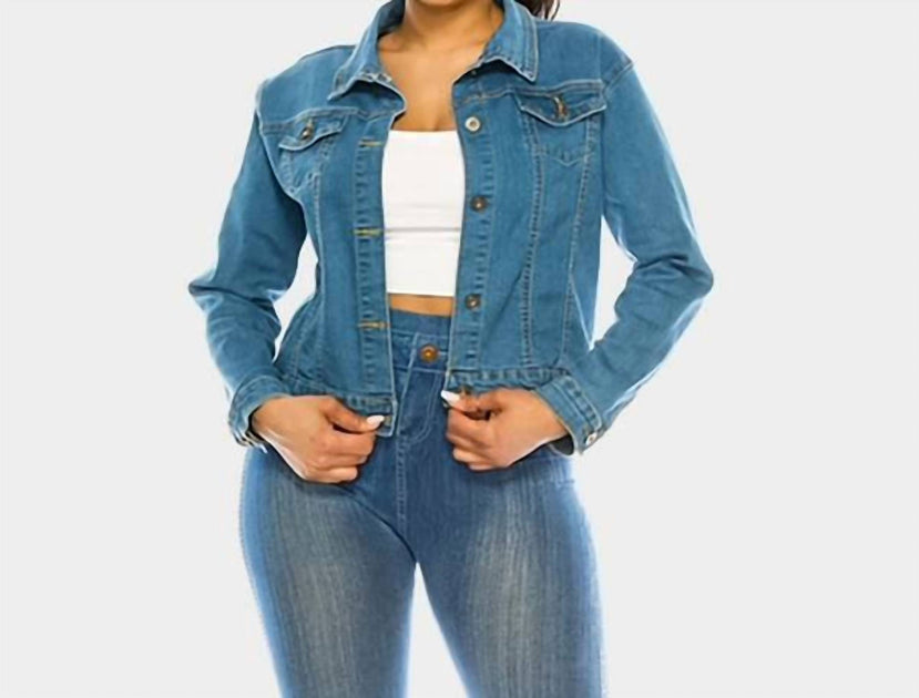 Wona Trading Queen Stiletto Heel Back Accented Jacket Blue Large 3
