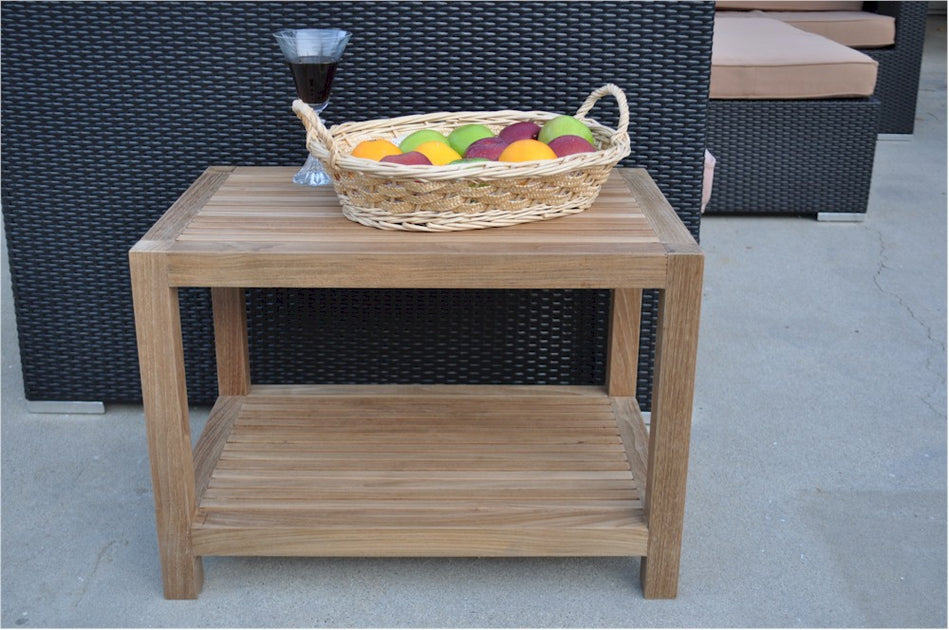 Anderson Teak Windsor Side Table 2-Tier 2