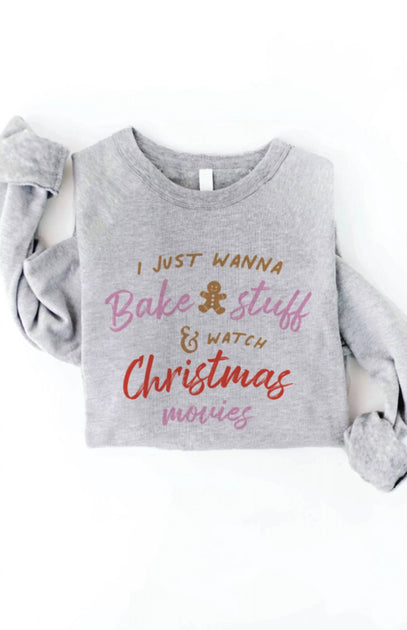 OAT COLLECTIVE I Just Wanna Bake Stuff Pullover Grau Small 3