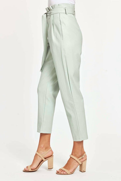 Dolce Cabo Uptown Paper Bag Pants White XL 4