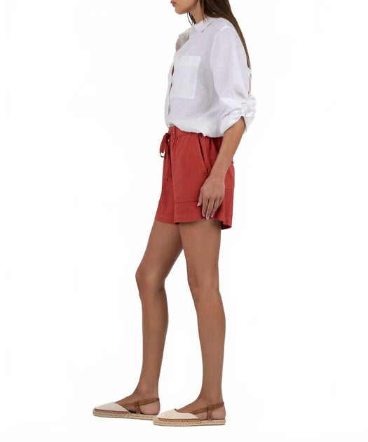 KUT FROM THE KLOTH Katana Shorts Red Medium 3