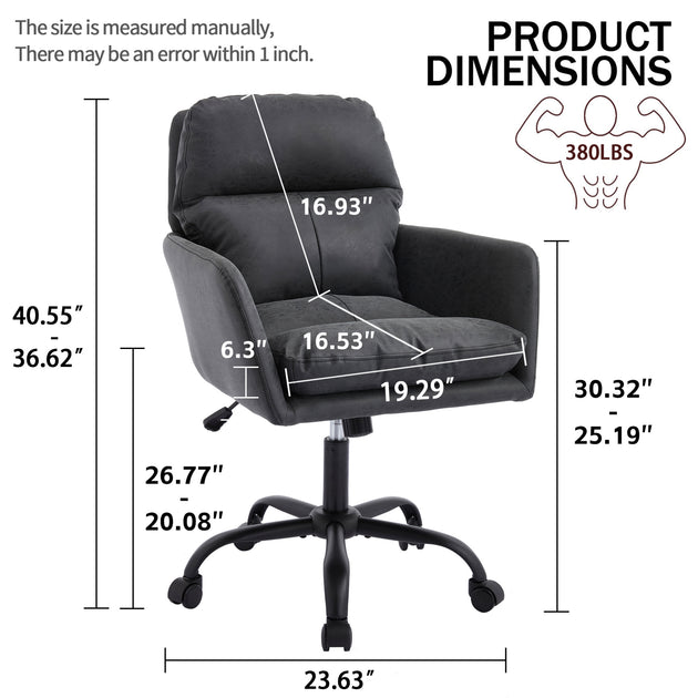 GOODSILO Ergonomic Office Chair Black 4