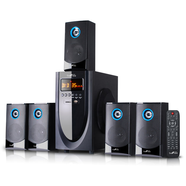 Système d'enceintes Bluetooth 5.1 canaux beFree Sound Noir 2