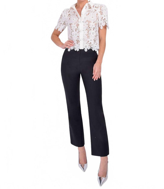 Jonathan Simkhai Evie Cropped Pants Black US 4 2