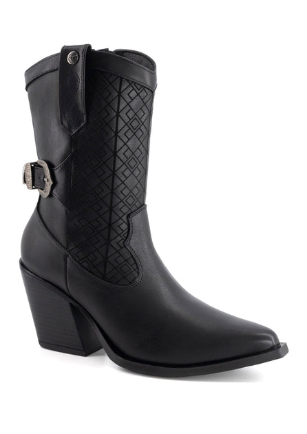 Forastero Western Leather Boots Black US 7 2