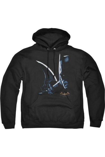 Gildan Batman Arkham Asylum Batman Hoodie Black Large 2