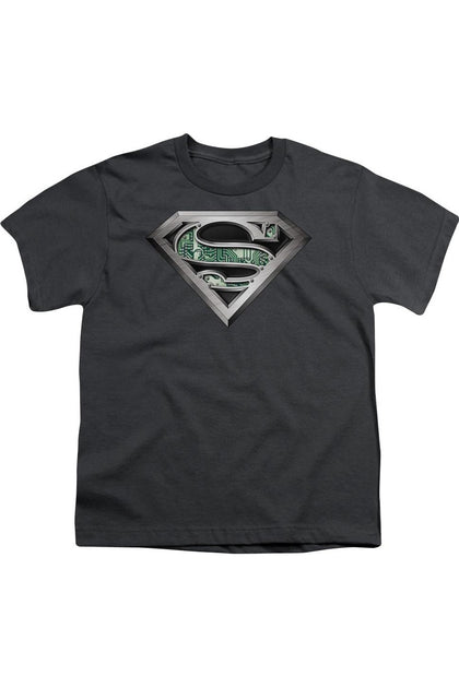 Gildan Superman Circuitry Logo T-Shirt Schwarz Medium 2