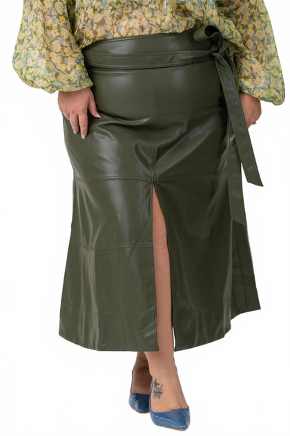 Tanya Taylor Hudson Maxi Skirt Green US 16 4