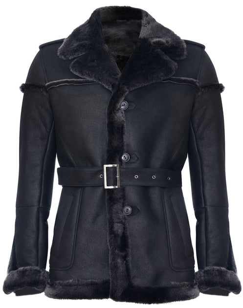 Infinity Granada Merino Sheepskin Suede Jacket Black 5XLarge 2