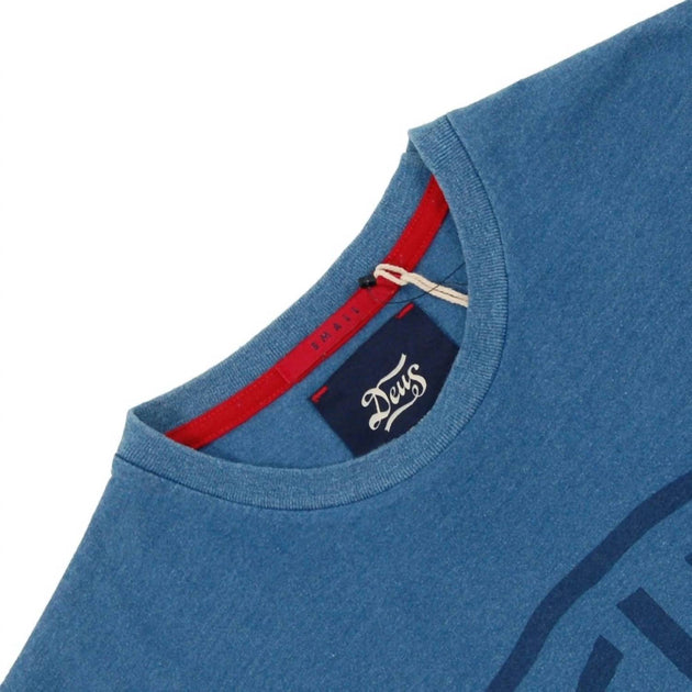 Deus ex Machina Shield Tee Blue Small 3