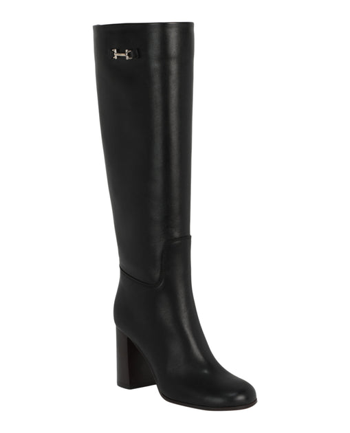 Salvatore Ferragamo Ovidio 85 Knee-High Boots Black US 8.5 3