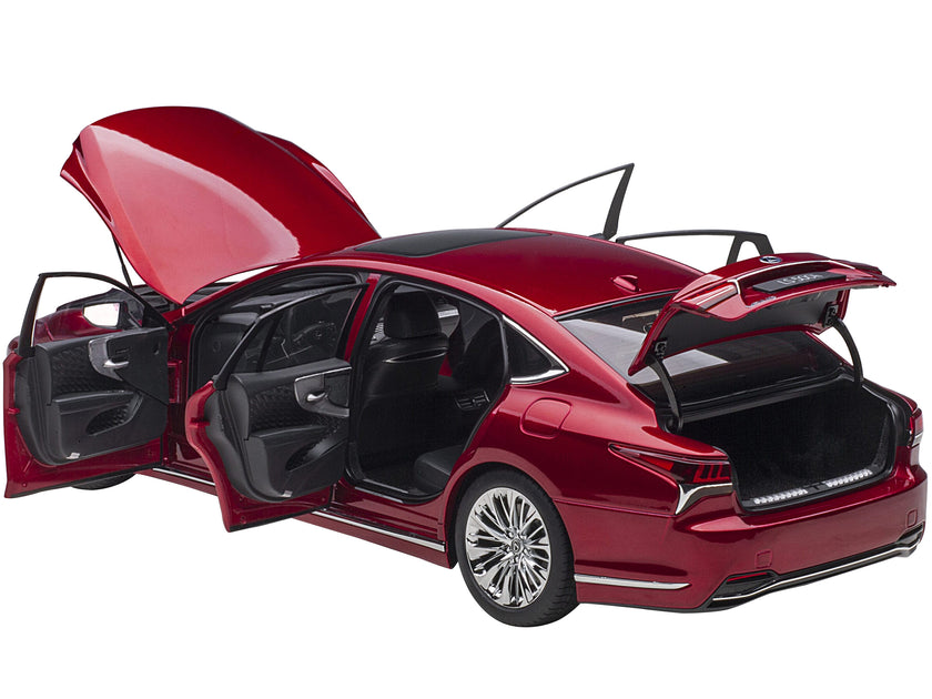 Autoart Lexus LS500h Voiture Miniature Morello Red Metallic 1/18 3