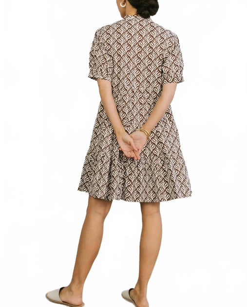 BECASA Resort Mini Dress Beige XSmall/Small 3