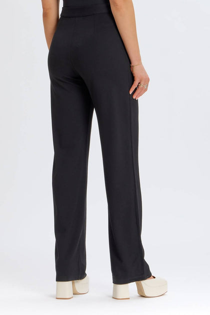SOMETHING NAVY Hose mit weitem Bein Schwarz US 4 3