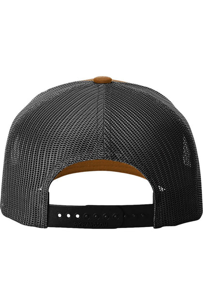 Richardson Five-Panel Trucker Rope Cap Brown One Size 3