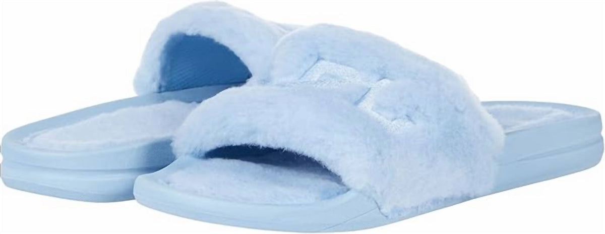 APL Women's Shearling Slide Sandal Blue US 8 3