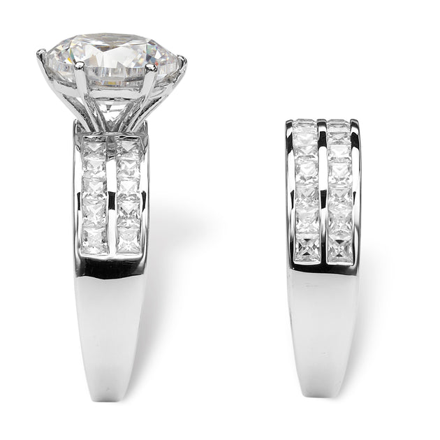 Palm Bridal Ring Set Silver US 9 3