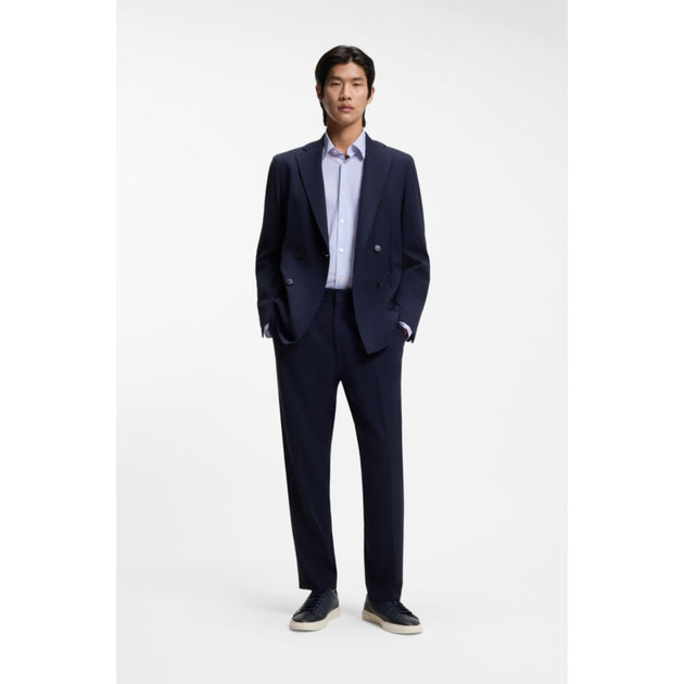 Boss Printed Slim-fit Shirt Blue XL 3