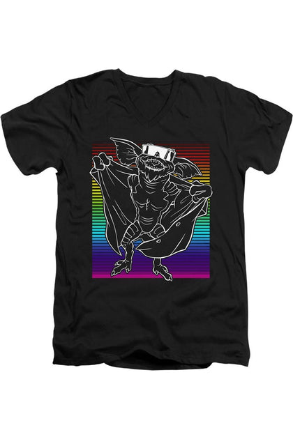 Gildan Gremlins Cool Gradient Short Sleeve V Neck T-Shirt Black Large 2