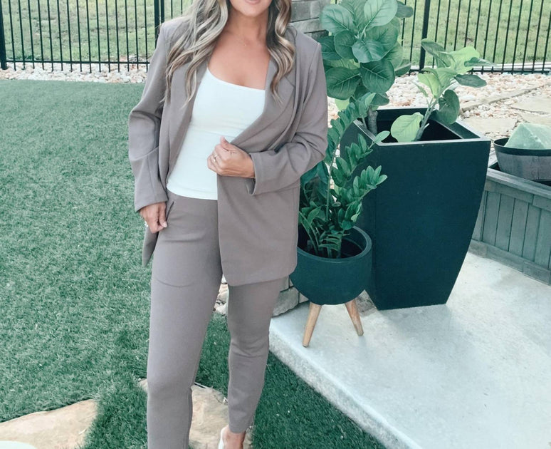Mono B Zippered Pocket Leggings Grey 3X 2