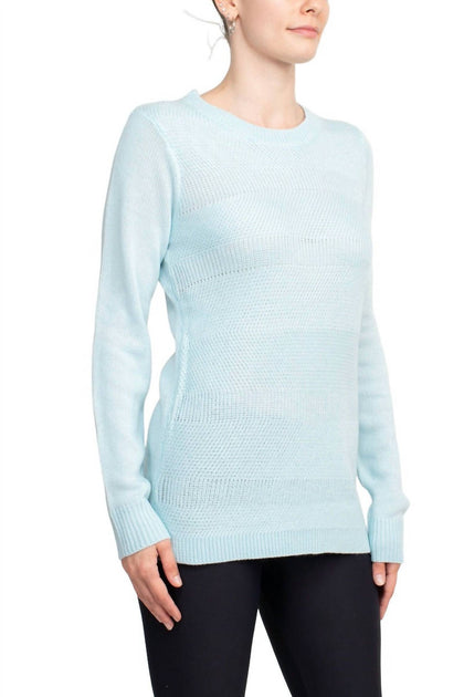 Lissy Lissy Crew Neck Knit Top Blue Small 4