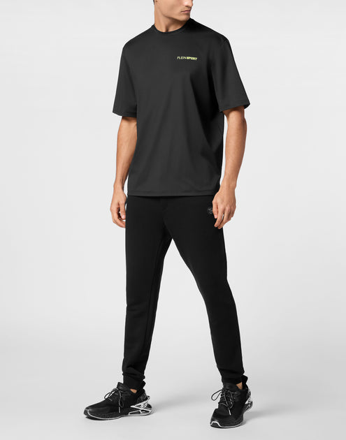 Plein Sport Micro Rib T-Shirt Grey Large 3