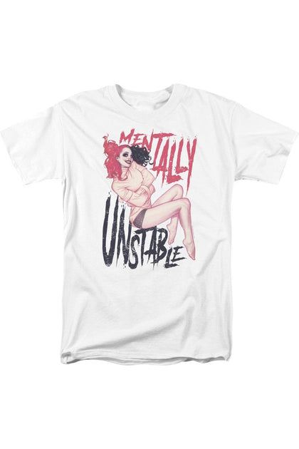 Gildan Batman Unstable Kurzarm T-Shirt Weiß 4XLarge 2