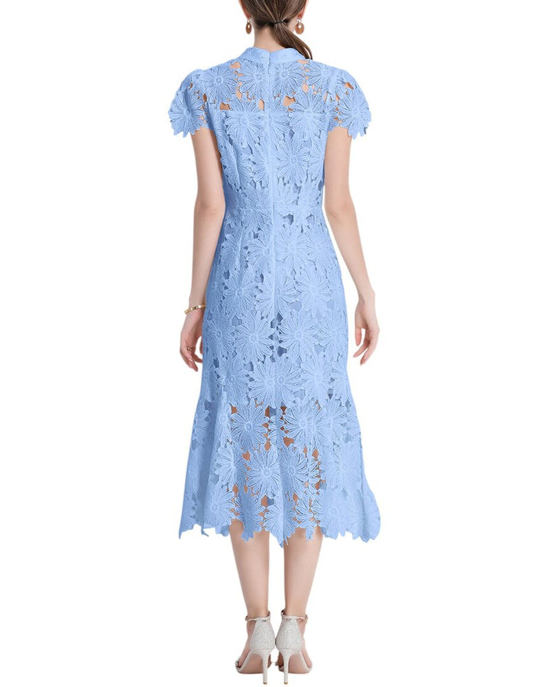 midi dress straight Straight Shot Dress, Blue Stripe – Chic Soul
