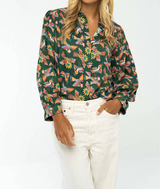 Briton Court Christy Bluse Grün Medium 2