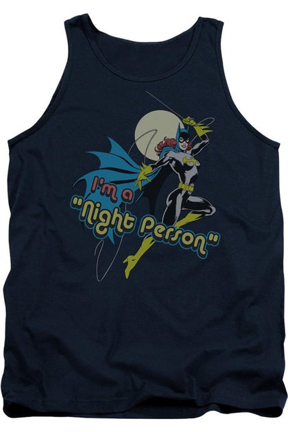 Gildan DC Comics Night Person Tank Top Blue Medium 2