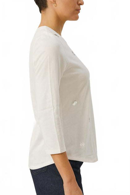 E.L.I. Zara Tunic Blouse White Small 4