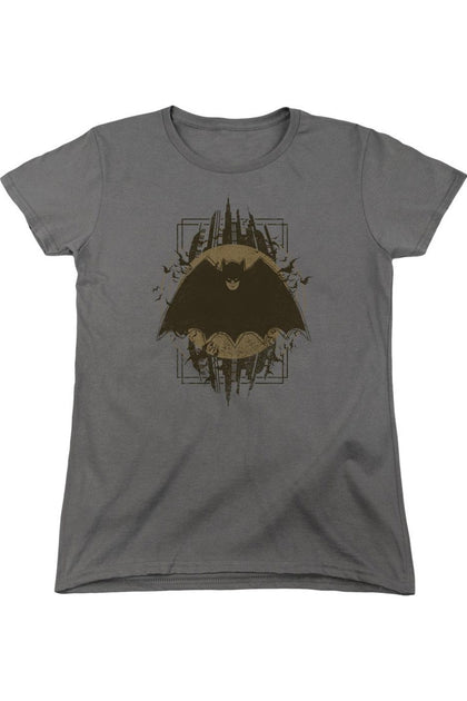 Gildan Batman Crest Short Sleeve T-Shirt Grey Large 2