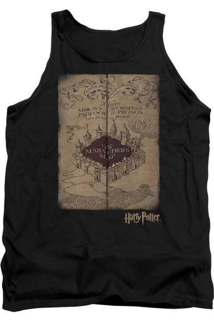 Gildan Harry Potter Marauders Map Tank Top Schwarz Medium 2