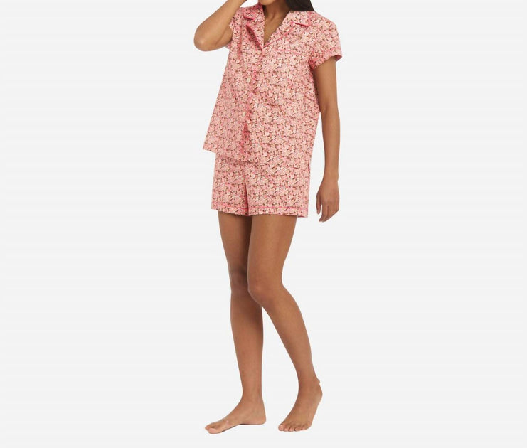 The Sleep Code Liberty Print Floral Cotton Classic Short Pj Set Multi XSmall 3