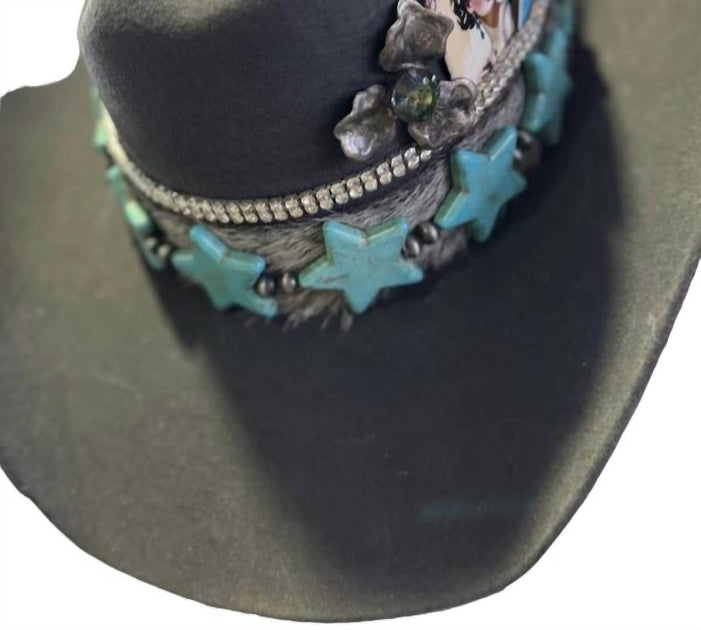 Art By Amy Labbe Damen Fedora Hut Schwarz Einheitsgröße 4